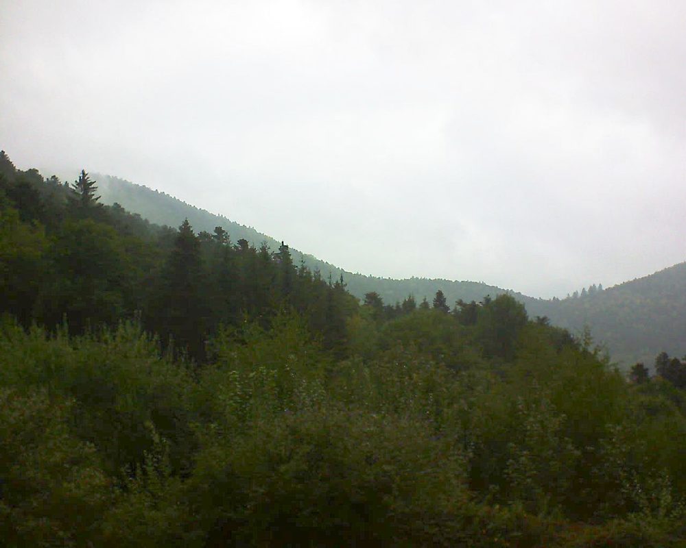 Le petit ballon vu depuis le Domaine Langmatt à Murbach le 14.09.2018 à 13:00 Le petit ballon (Alsace, Vosges) le 14.09.2018 à 13:00