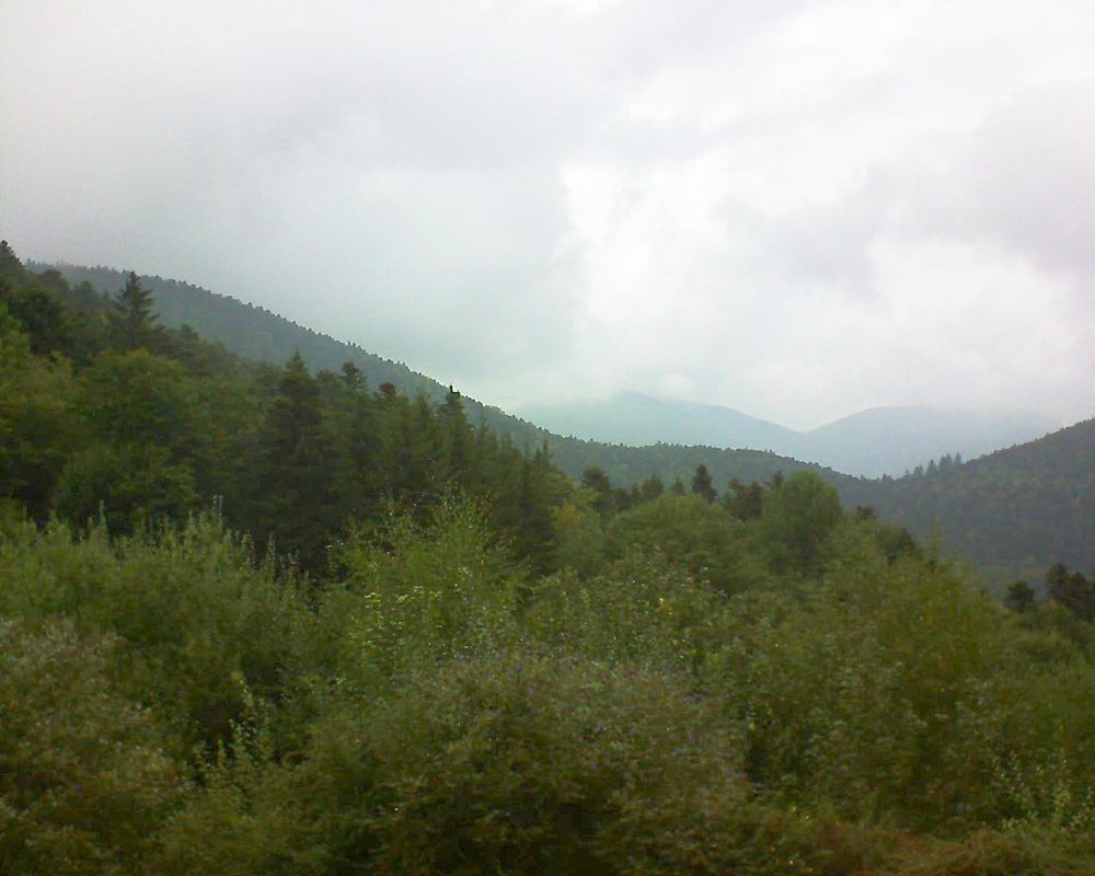 Le petit ballon vu depuis le Domaine Langmatt à Murbach le 14.09.2018 à 14:15 Le petit ballon (Alsace, Vosges) le 14.09.2018 à 14:15
