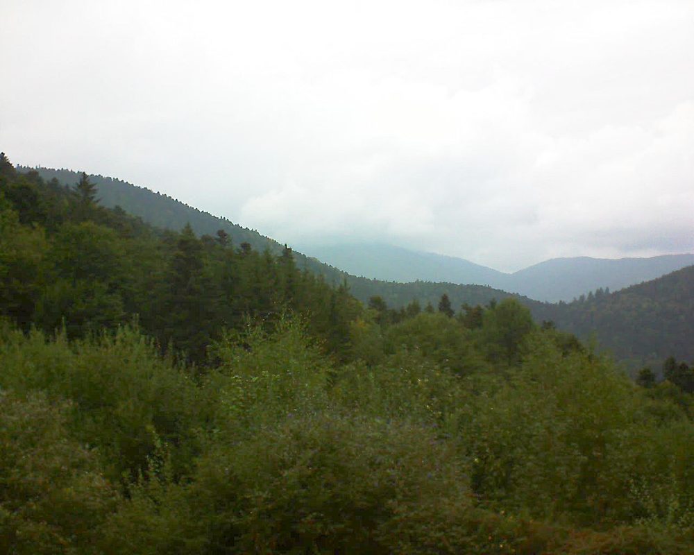 Le petit ballon vu depuis le Domaine Langmatt à Murbach le 14.09.2018 à 16:00 Le petit ballon (Alsace, Vosges) le 14.09.2018 à 16:00