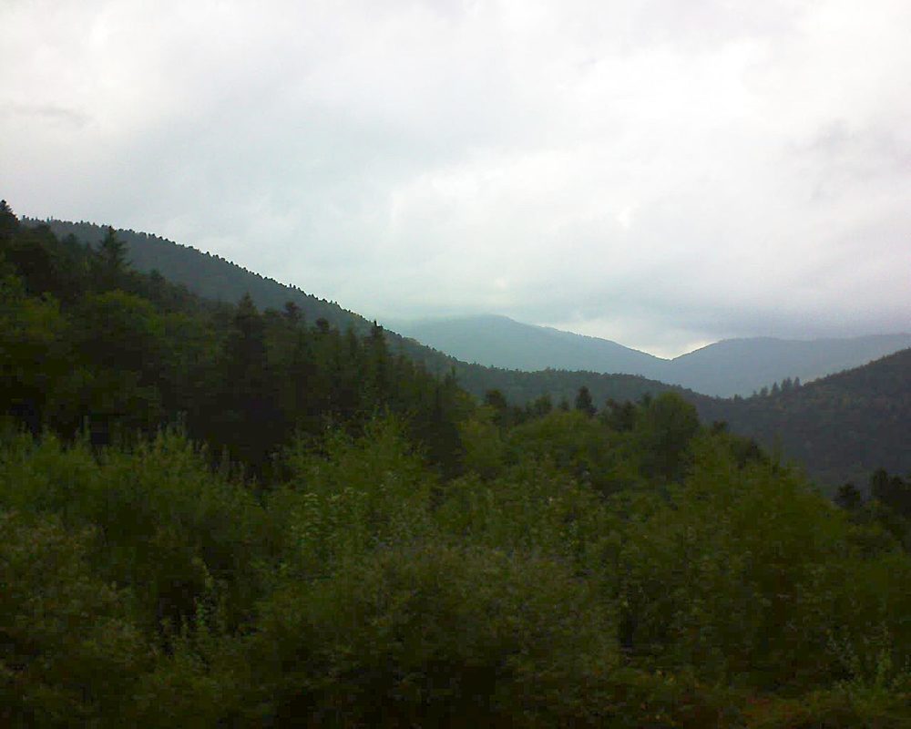 Le petit ballon vu depuis le Domaine Langmatt à Murbach le 14.09.2018 à 17:15 Le petit ballon (Alsace, Vosges) le 14.09.2018 à 17:15