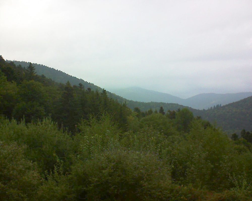 Le petit ballon vu depuis le Domaine Langmatt à Murbach le 14.09.2018 à 18:00 Le petit ballon (Alsace, Vosges) le 14.09.2018 à 18:00