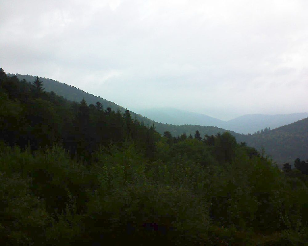 Le petit ballon vu depuis le Domaine Langmatt à Murbach le 14.09.2018 à 18:15 Le petit ballon (Alsace, Vosges) le 14.09.2018 à 18:15