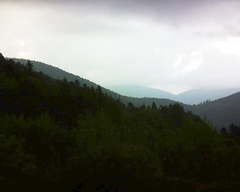 Le petit ballon vu depuis le Domaine Langmatt à Murbach le 14.09.2018 à 18:30 Le petit ballon (Alsace, Vosges) le 14.09.2018 à 18:30