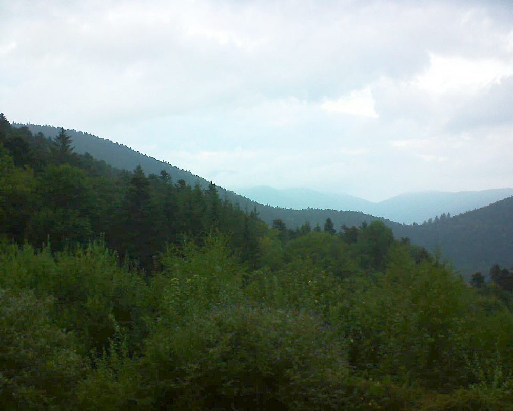 Le petit ballon vu depuis le Domaine Langmatt à Murbach le 14.09.2018 à 19:15 Le petit ballon (Alsace, Vosges) le 14.09.2018 à 19:15