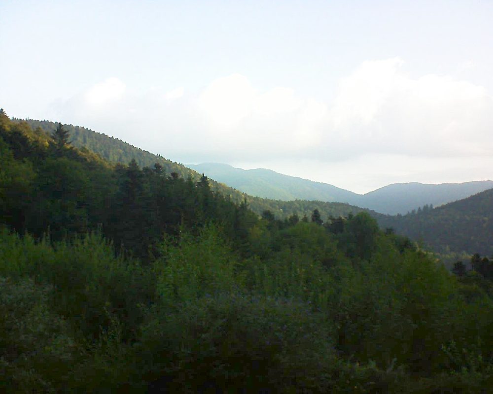 Le petit ballon vu depuis le Domaine Langmatt à Murbach le 15.09.2018 à 08:00 Le petit ballon (Alsace, Vosges) le 15.09.2018 à 08:00