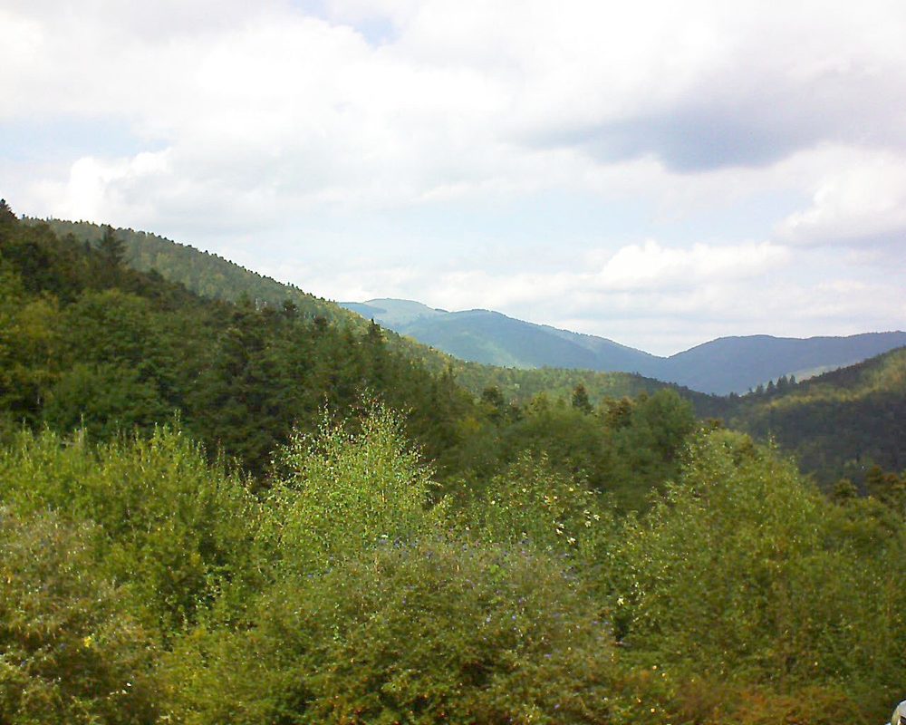 Le petit ballon vu depuis le Domaine Langmatt à Murbach le 15.09.2018 à 13:30 Le petit ballon (Alsace, Vosges) le 15.09.2018 à 13:30