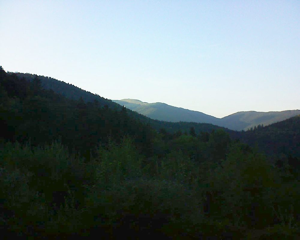 Le petit ballon vu depuis le Domaine Langmatt à Murbach le 15.09.2018 à 18:45 Le petit ballon (Alsace, Vosges) le 15.09.2018 à 18:45