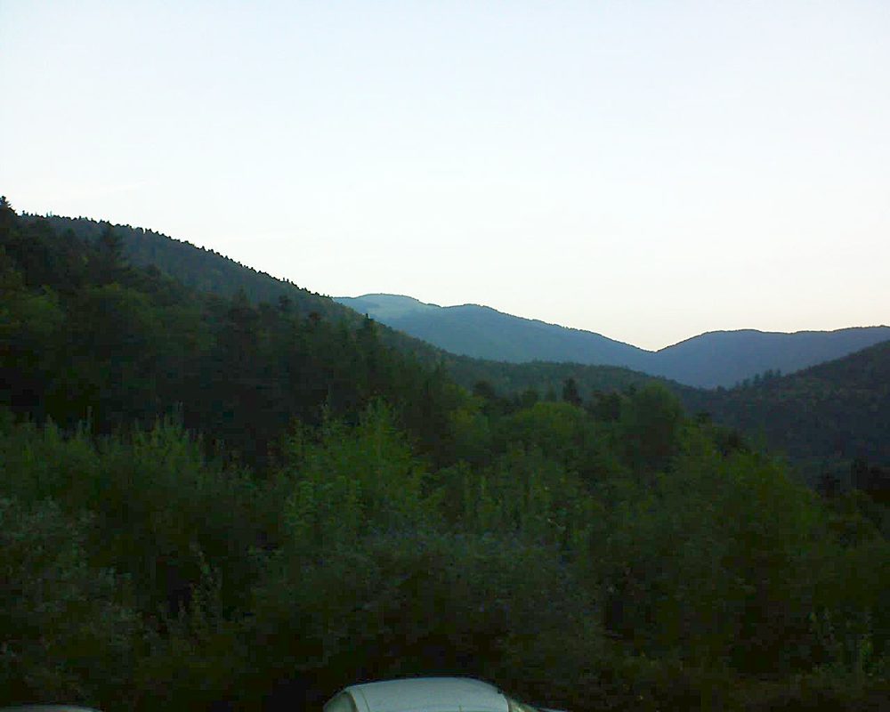 Le petit ballon vu depuis le Domaine Langmatt à Murbach le 16.09.2018 à 07:15 Le petit ballon (Alsace, Vosges) le 16.09.2018 à 07:15
