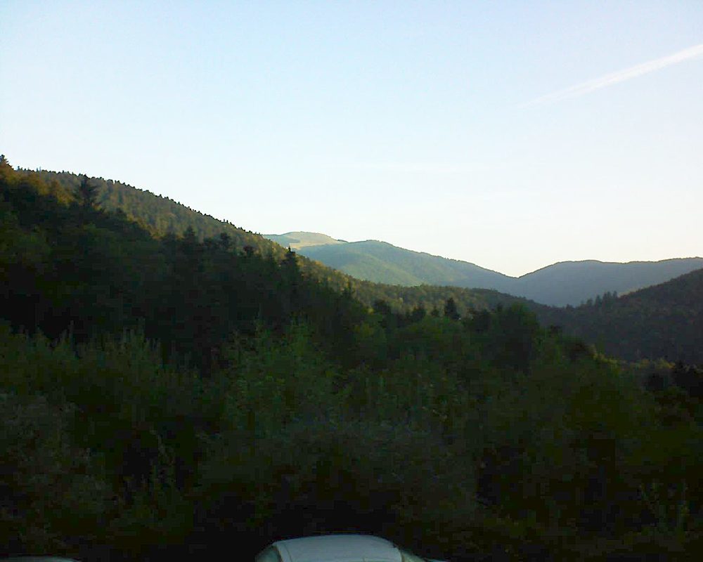 Le petit ballon vu depuis le Domaine Langmatt à Murbach le 16.09.2018 à 07:45 Le petit ballon (Alsace, Vosges) le 16.09.2018 à 07:45