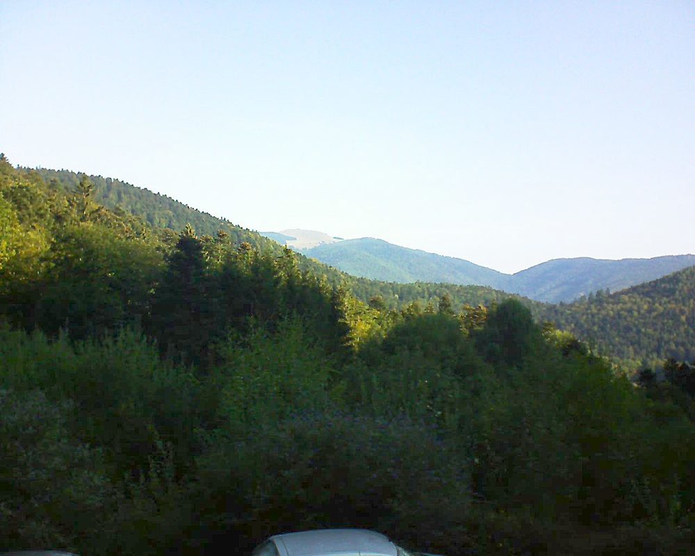 Le petit ballon vu depuis le Domaine Langmatt à Murbach le 16.09.2018 à 09:30 Le petit ballon (Alsace, Vosges) le 16.09.2018 à 09:30