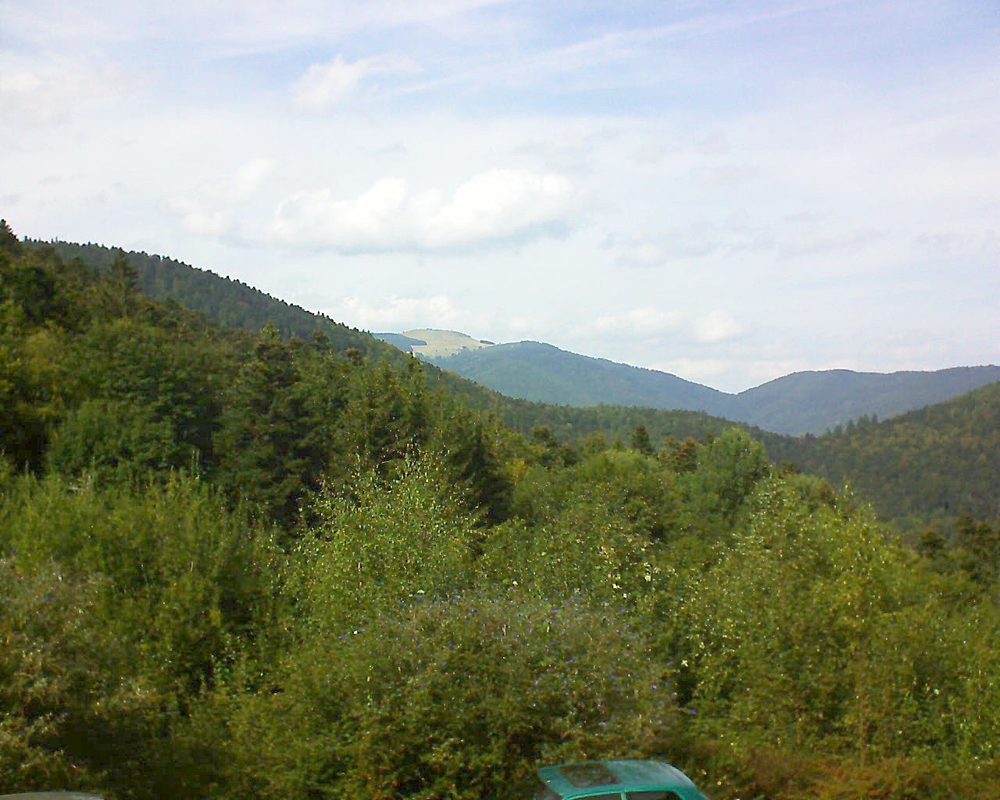 Le petit ballon vu depuis le Domaine Langmatt à Murbach le 16.09.2018 à 15:00 Le petit ballon (Alsace, Vosges) le 16.09.2018 à 15:00