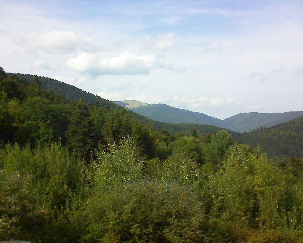 Le petit ballon vu depuis le Domaine Langmatt à Murbach le 16.09.2018 à 16:00 Le petit ballon (Alsace, Vosges) le 16.09.2018 à 16:00
