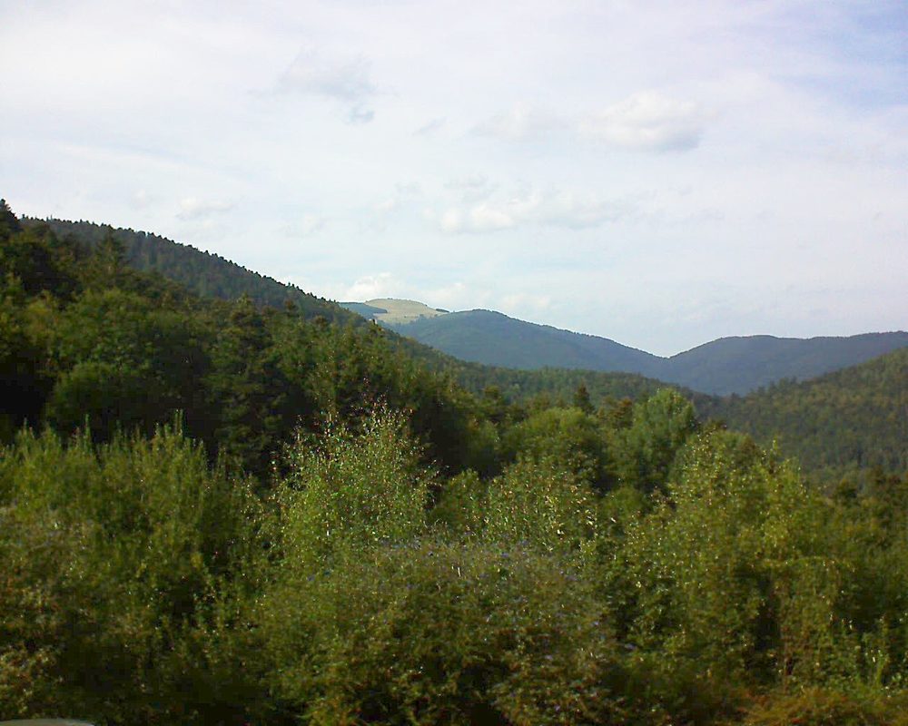 Le petit ballon vu depuis le Domaine Langmatt à Murbach le 16.09.2018 à 16:30 Le petit ballon (Alsace, Vosges) le 16.09.2018 à 16:30