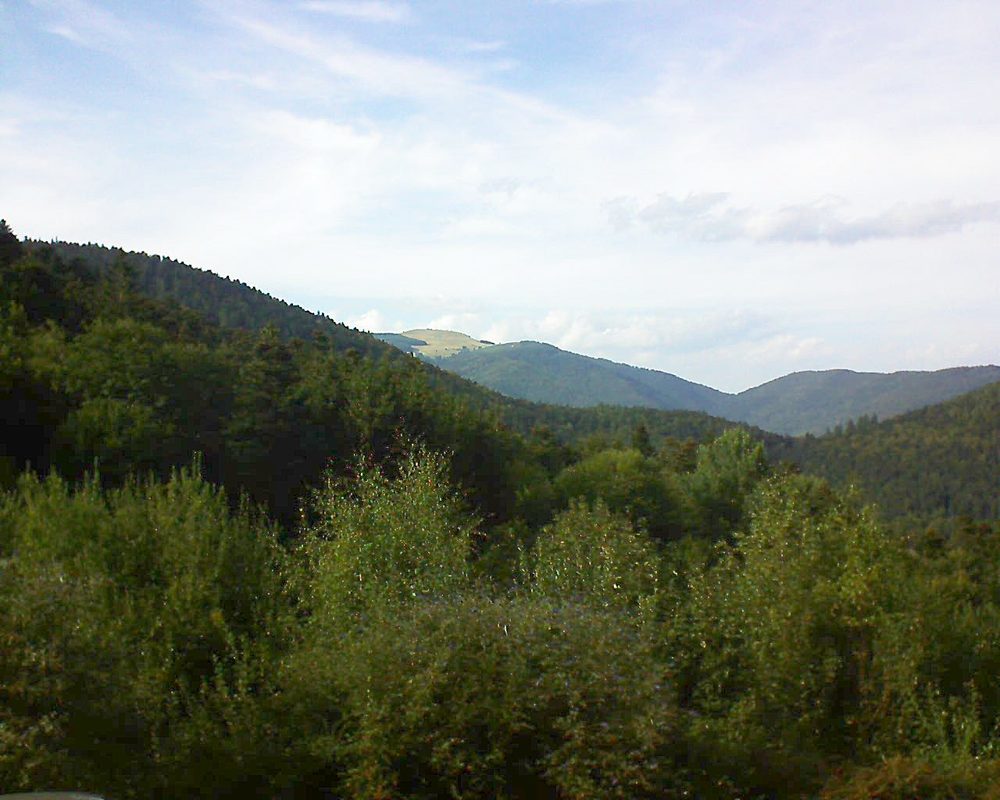 Le petit ballon vu depuis le Domaine Langmatt à Murbach le 16.09.2018 à 17:00 Le petit ballon (Alsace, Vosges) le 16.09.2018 à 17:00