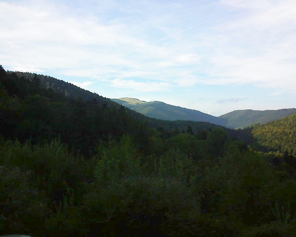 Le petit ballon vu depuis le Domaine Langmatt à Murbach le 16.09.2018 à 18:15 Le petit ballon (Alsace, Vosges) le 16.09.2018 à 18:15