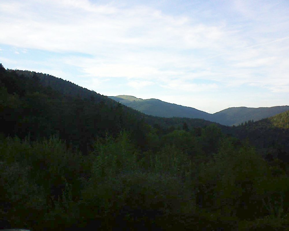 Le petit ballon vu depuis le Domaine Langmatt à Murbach le 16.09.2018 à 18:30 Le petit ballon (Alsace, Vosges) le 16.09.2018 à 18:30