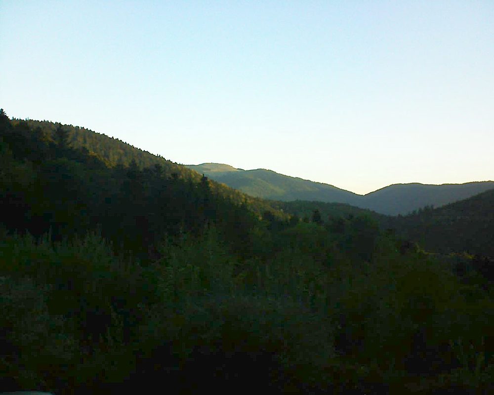 Le petit ballon vu depuis le Domaine Langmatt à Murbach le 17.09.2018 à 07:30 Le petit ballon (Alsace, Vosges) le 17.09.2018 à 07:30