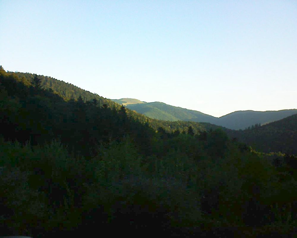 Le petit ballon vu depuis le Domaine Langmatt à Murbach le 17.09.2018 à 07:45 Le petit ballon (Alsace, Vosges) le 17.09.2018 à 07:45