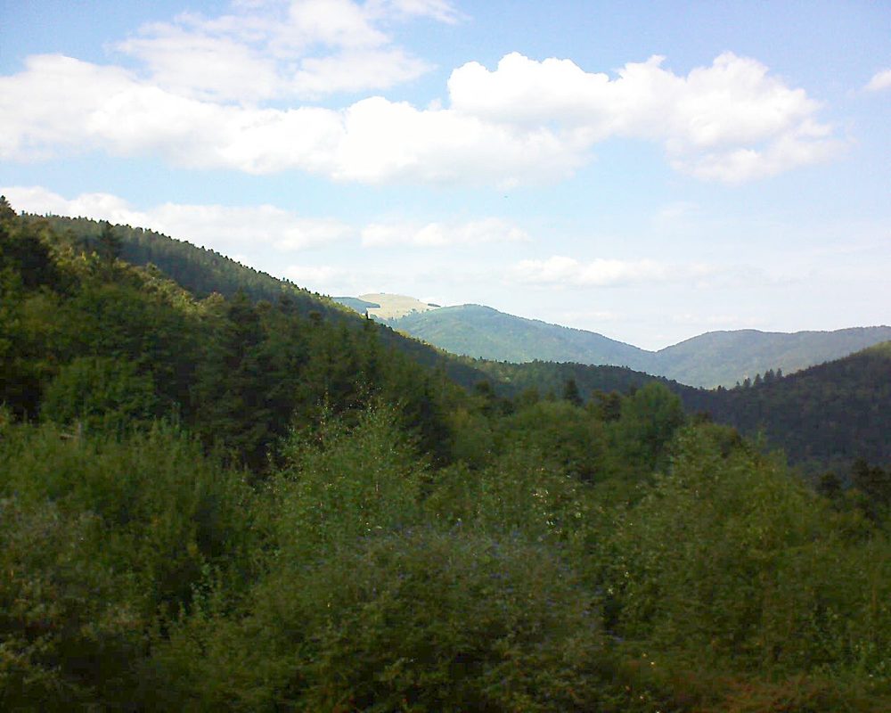 Le petit ballon vu depuis le Domaine Langmatt à Murbach le 17.09.2018 à 14:45 Le petit ballon (Alsace, Vosges) le 17.09.2018 à 14:45
