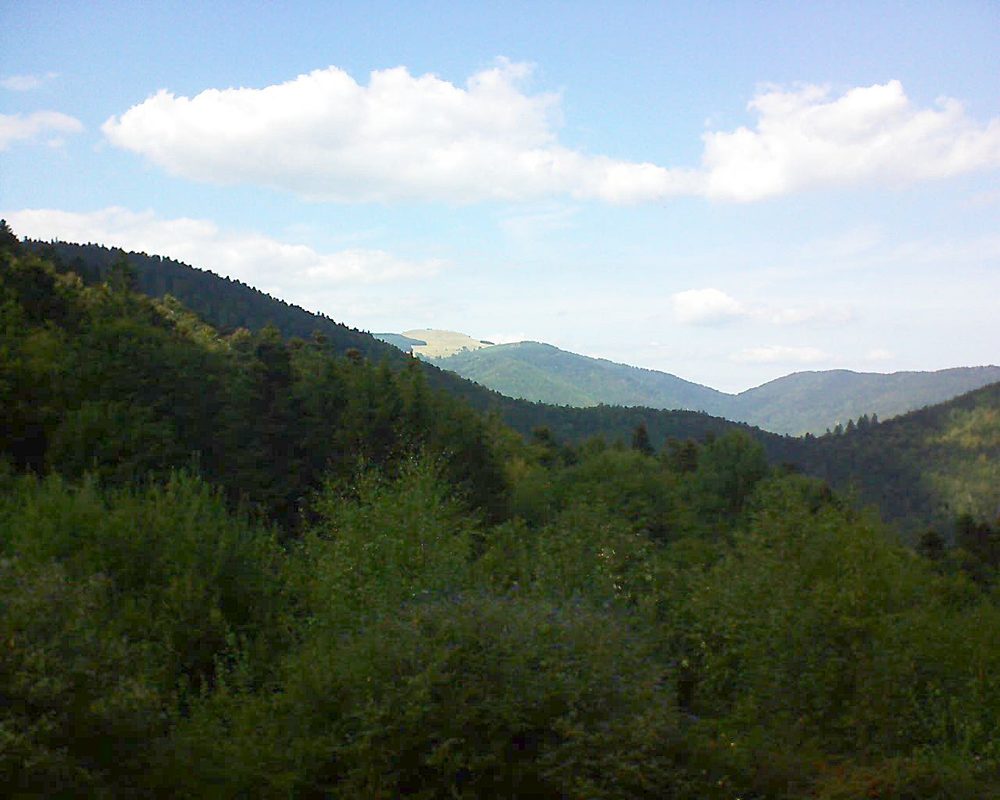Le petit ballon vu depuis le Domaine Langmatt à Murbach le 17.09.2018 à 15:00 Le petit ballon (Alsace, Vosges) le 17.09.2018 à 15:00
