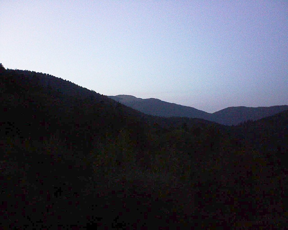 Le petit ballon vu depuis le Domaine Langmatt à Murbach le 17.09.2018 à 20:00 Le petit ballon (Alsace, Vosges) le 17.09.2018 à 20:00
