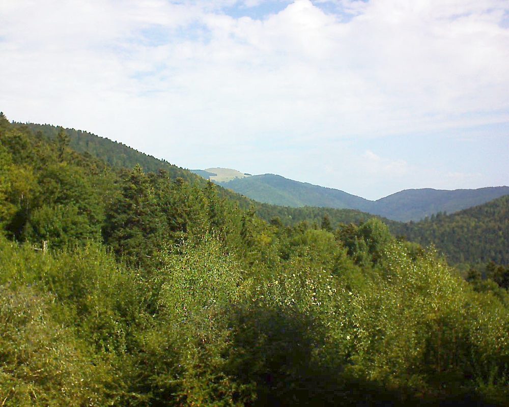 Le petit ballon vu depuis le Domaine Langmatt à Murbach le 18.09.2018 à 11:00 Le petit ballon (Alsace, Vosges) le 18.09.2018 à 11:00