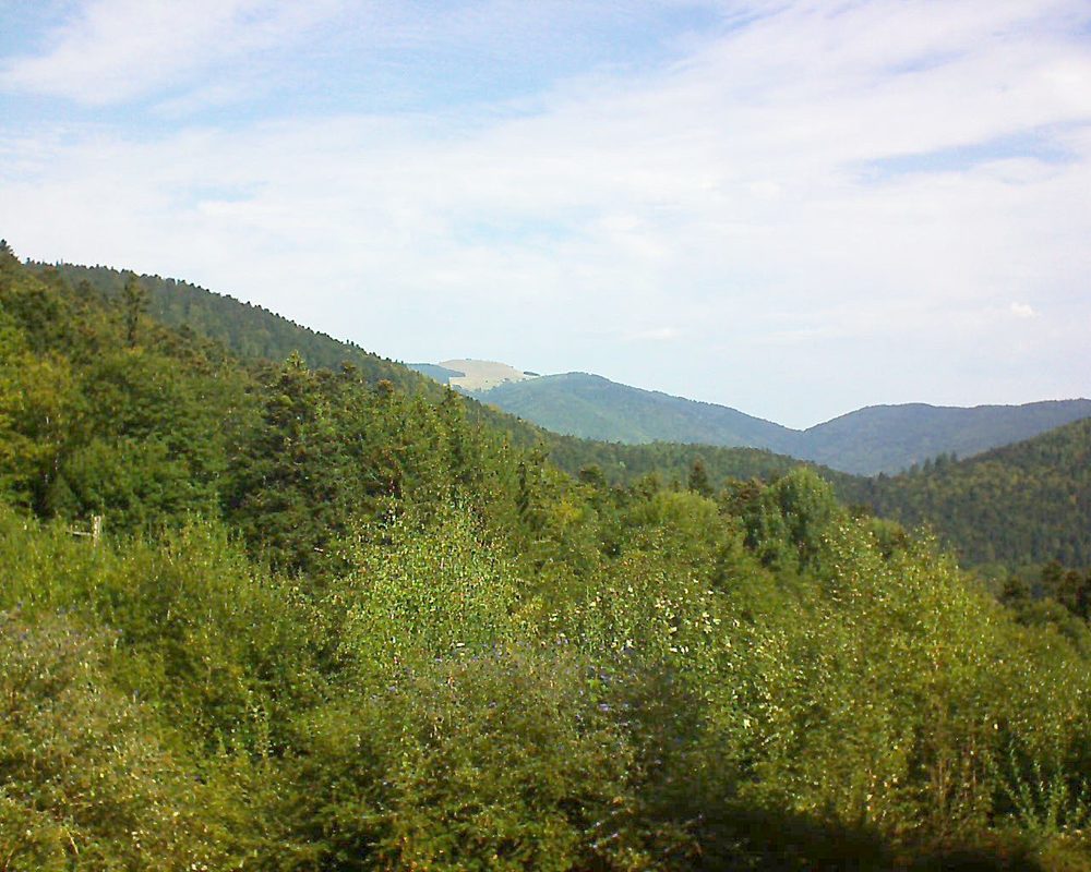 Le petit ballon vu depuis le Domaine Langmatt à Murbach le 18.09.2018 à 11:30 Le petit ballon (Alsace, Vosges) le 18.09.2018 à 11:30