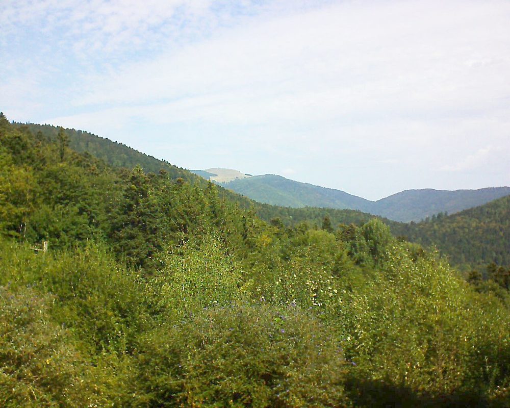 Le petit ballon vu depuis le Domaine Langmatt à Murbach le 18.09.2018 à 12:00 Le petit ballon (Alsace, Vosges) le 18.09.2018 à 12:00