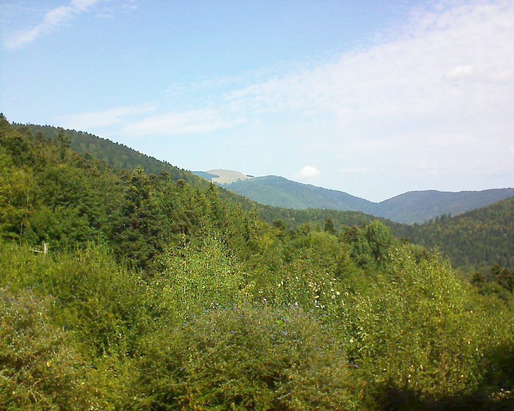 Le petit ballon vu depuis le Domaine Langmatt à Murbach le 18.09.2018 à 12:15 Le petit ballon (Alsace, Vosges) le 18.09.2018 à 12:15