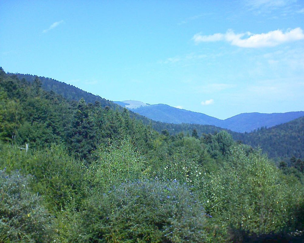Le petit ballon vu depuis le Domaine Langmatt à Murbach le 18.09.2018 à 12:30 Le petit ballon (Alsace, Vosges) le 18.09.2018 à 12:30