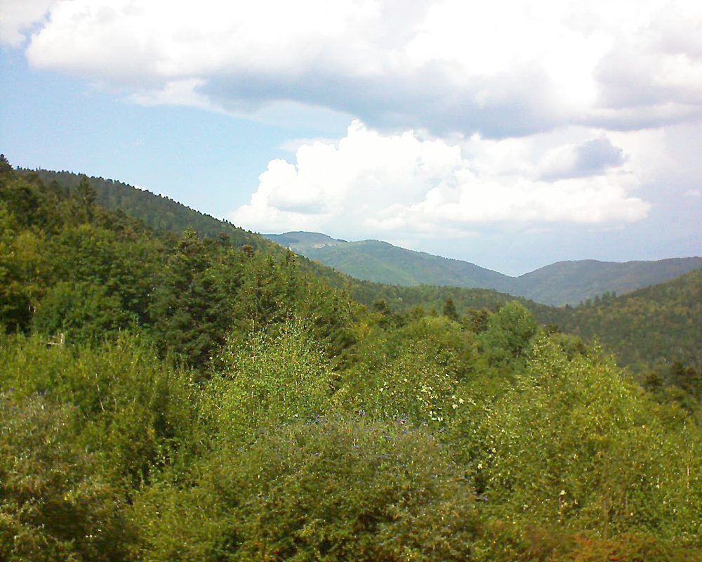 Le petit ballon vu depuis le Domaine Langmatt à Murbach le 18.09.2018 à 14:00 Le petit ballon (Alsace, Vosges) le 18.09.2018 à 14:00