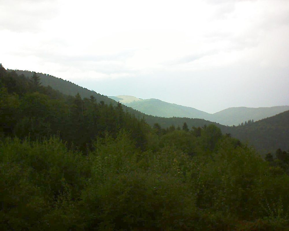 Le petit ballon vu depuis le Domaine Langmatt à Murbach le 18.09.2018 à 17:30 Le petit ballon (Alsace, Vosges) le 18.09.2018 à 17:30