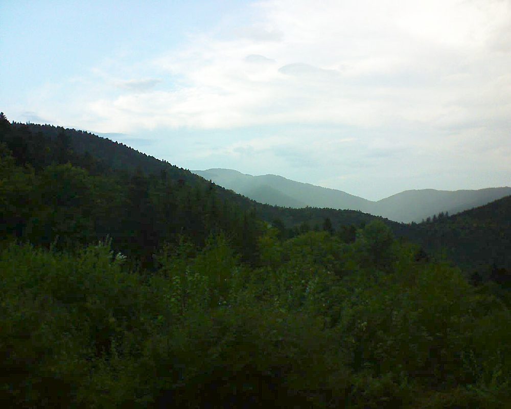 Le petit ballon vu depuis le Domaine Langmatt à Murbach le 18.09.2018 à 19:15 Le petit ballon (Alsace, Vosges) le 18.09.2018 à 19:15