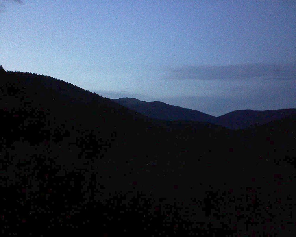 Le petit ballon vu depuis le Domaine Langmatt à Murbach le 18.09.2018 à 20:00 Le petit ballon (Alsace, Vosges) le 18.09.2018 à 20:00