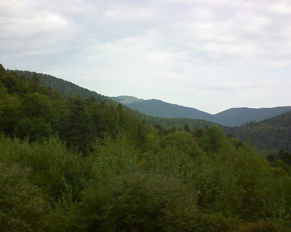 Le petit ballon vu depuis le Domaine Langmatt à Murbach le 19.09.2018 à 10:00 Le petit ballon (Alsace, Vosges) le 19.09.2018 à 10:00