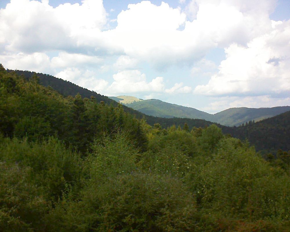 Le petit ballon vu depuis le Domaine Langmatt à Murbach le 19.09.2018 à 14:45 Le petit ballon (Alsace, Vosges) le 19.09.2018 à 14:45