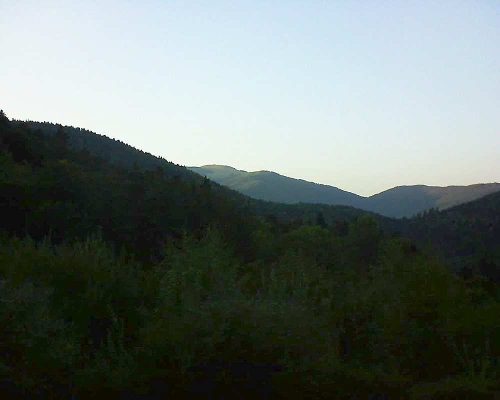 Le petit ballon vu depuis le Domaine Langmatt à Murbach le 19.09.2018 à 19:00 Le petit ballon (Alsace, Vosges) le 19.09.2018 à 19:00