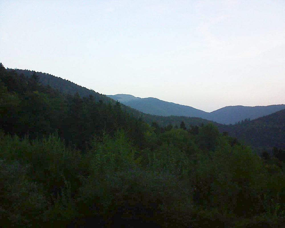 Le petit ballon vu depuis le Domaine Langmatt à Murbach le 20.09.2018 à 07:15 Le petit ballon (Alsace, Vosges) le 20.09.2018 à 07:15