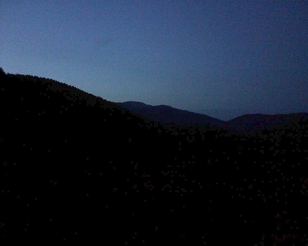 Le petit ballon vu depuis le Domaine Langmatt à Murbach le 20.09.2018 à 20:00 Le petit ballon (Alsace, Vosges) le 20.09.2018 à 20:00