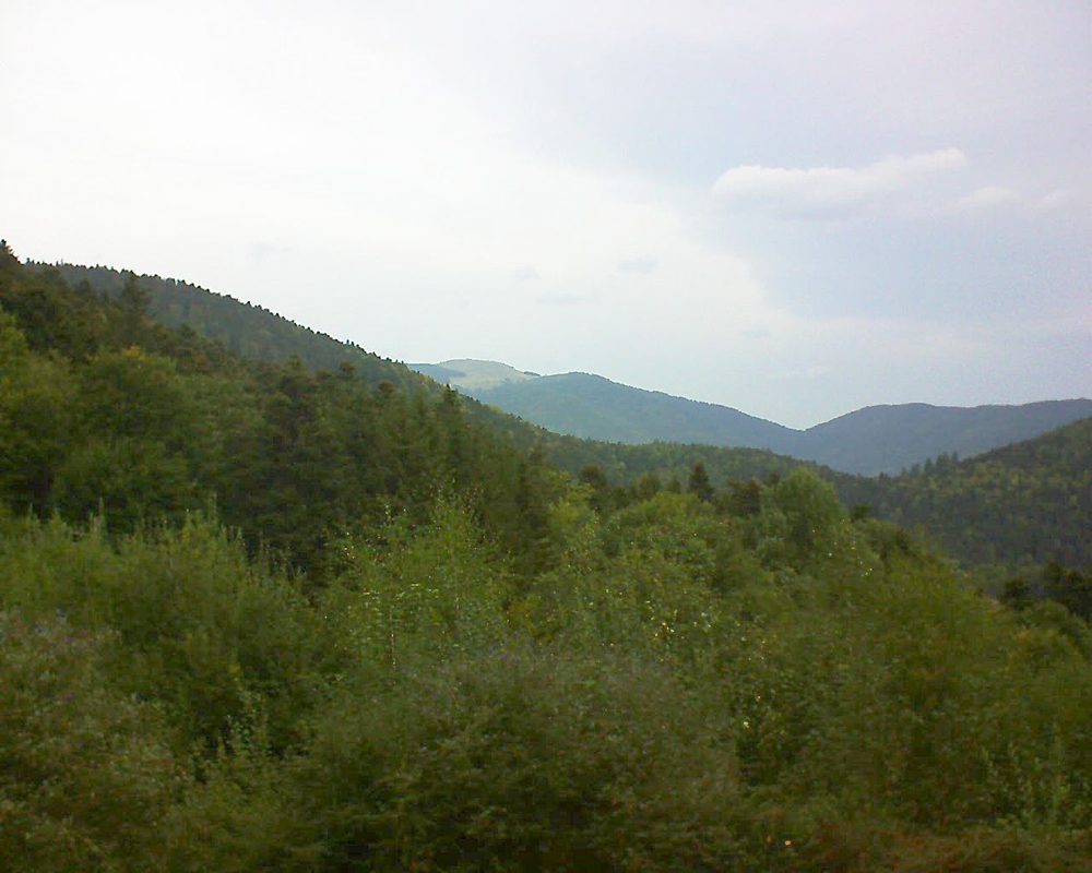 Le petit ballon vu depuis le Domaine Langmatt à Murbach le 21.09.2018 à 11:00 Le petit ballon (Alsace, Vosges) le 21.09.2018 à 11:00