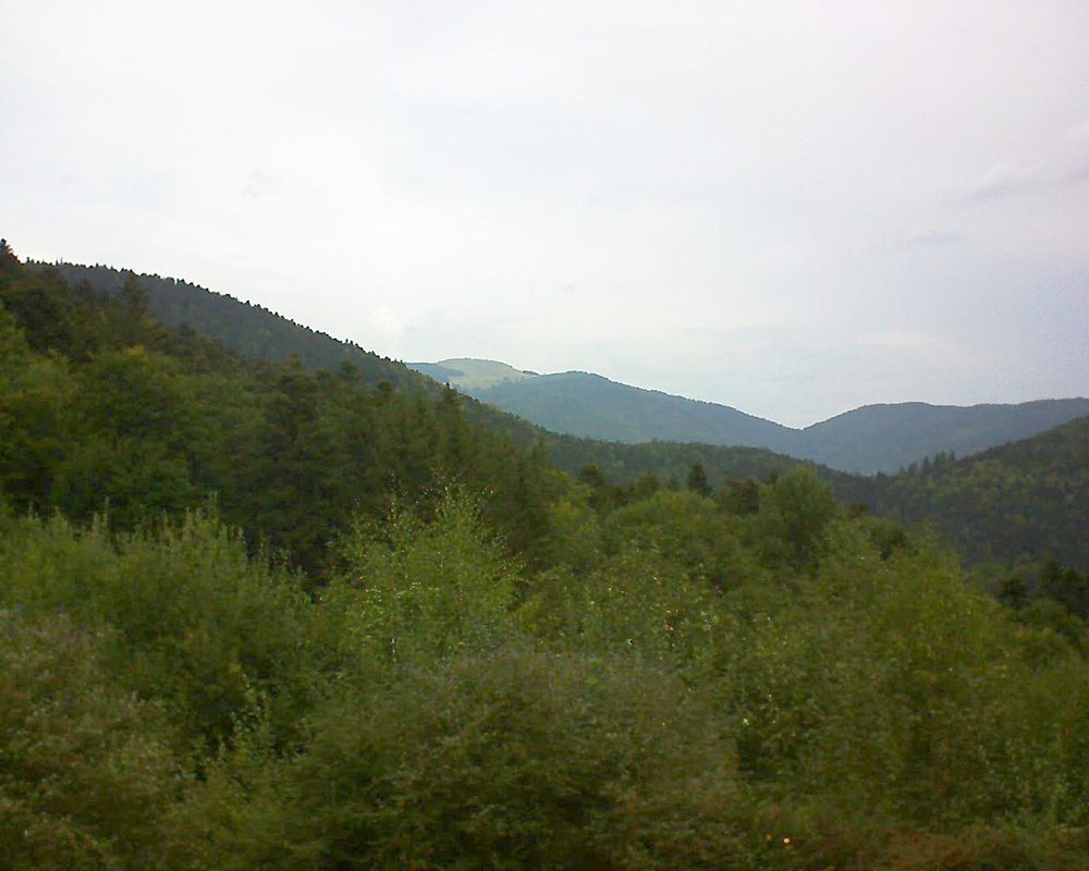 Le petit ballon vu depuis le Domaine Langmatt à Murbach le 21.09.2018 à 12:30 Le petit ballon (Alsace, Vosges) le 21.09.2018 à 12:30