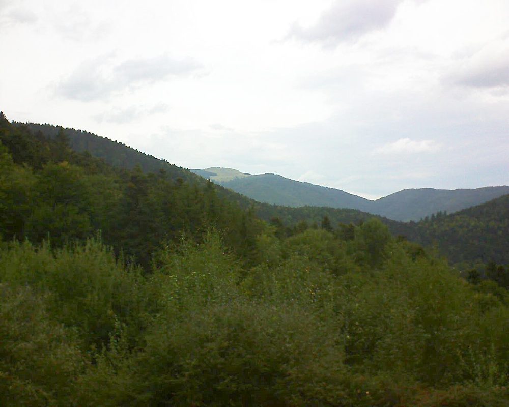 Le petit ballon vu depuis le Domaine Langmatt à Murbach le 21.09.2018 à 14:00 Le petit ballon (Alsace, Vosges) le 21.09.2018 à 14:00