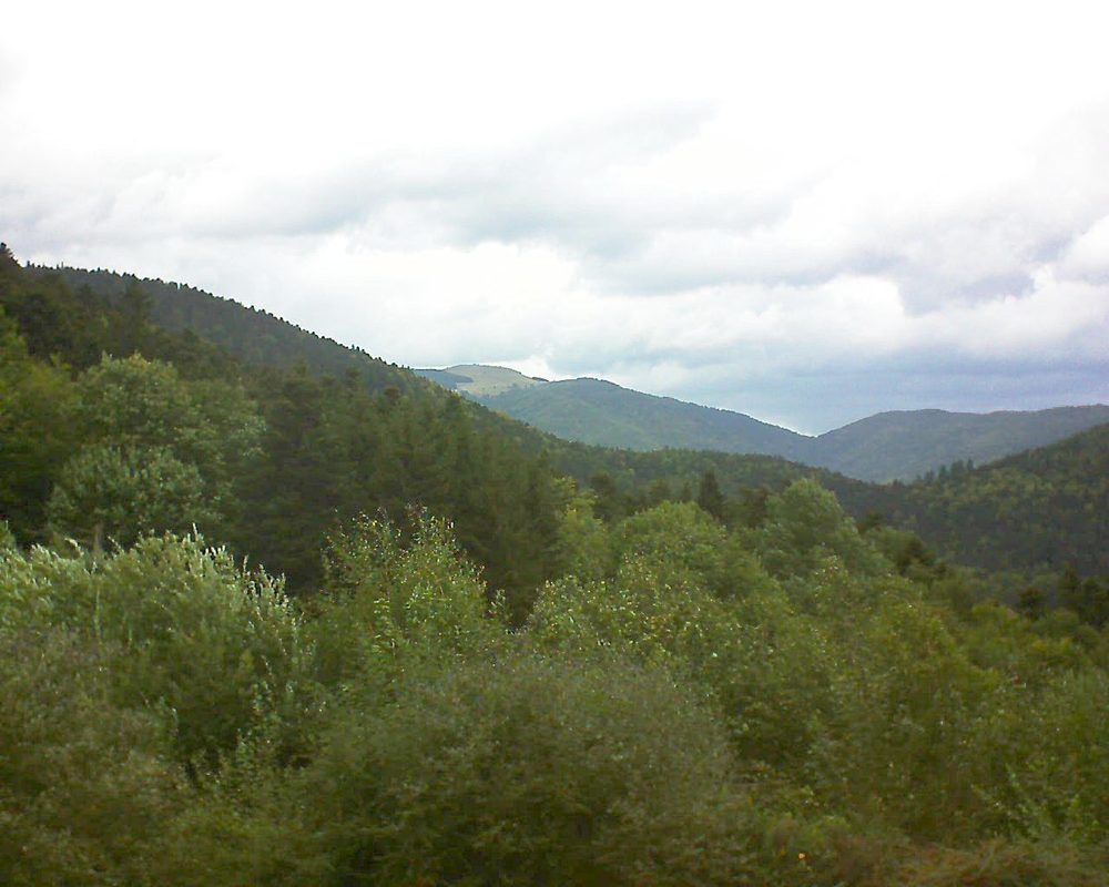 Le petit ballon vu depuis le Domaine Langmatt à Murbach le 21.09.2018 à 16:30 Le petit ballon (Alsace, Vosges) le 21.09.2018 à 16:30