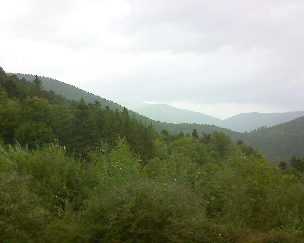 Le petit ballon vu depuis le Domaine Langmatt à Murbach le 21.09.2018 à 16:45 Le petit ballon (Alsace, Vosges) le 21.09.2018 à 16:45