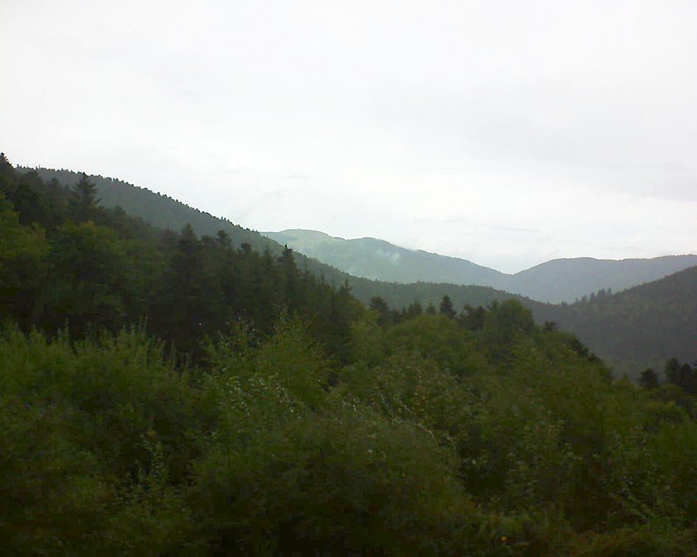 Le petit ballon vu depuis le Domaine Langmatt à Murbach le 21.09.2018 à 18:15 Le petit ballon (Alsace, Vosges) le 21.09.2018 à 18:15