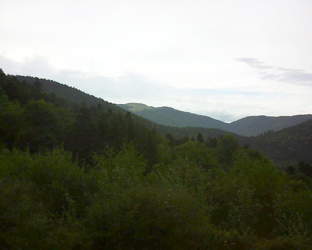 Le petit ballon vu depuis le Domaine Langmatt à Murbach le 21.09.2018 à 18:30 Le petit ballon (Alsace, Vosges) le 21.09.2018 à 18:30