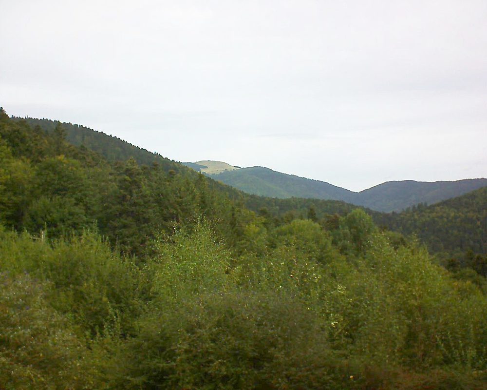 Le petit ballon vu depuis le Domaine Langmatt à Murbach le 22.09.2018 à 11:15 Le petit ballon (Alsace, Vosges) le 22.09.2018 à 11:15