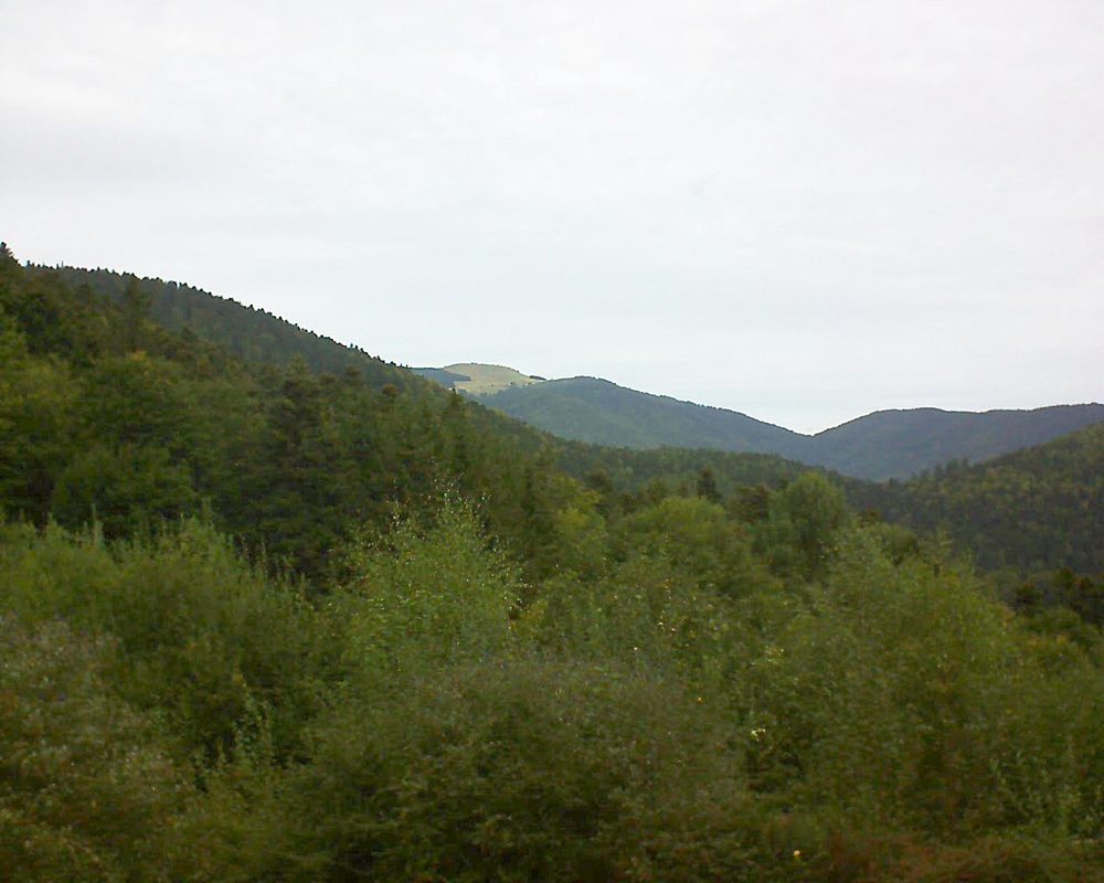 Le petit ballon vu depuis le Domaine Langmatt à Murbach le 22.09.2018 à 11:30 Le petit ballon (Alsace, Vosges) le 22.09.2018 à 11:30