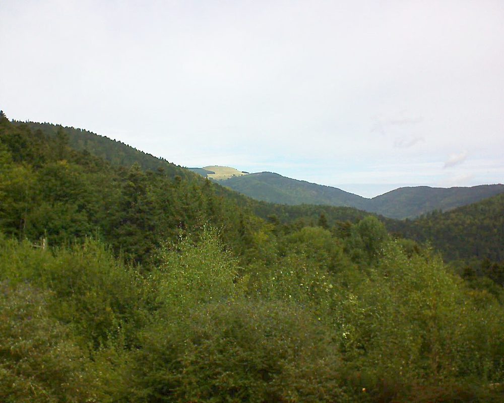 Le petit ballon vu depuis le Domaine Langmatt à Murbach le 22.09.2018 à 12:00 Le petit ballon (Alsace, Vosges) le 22.09.2018 à 12:00