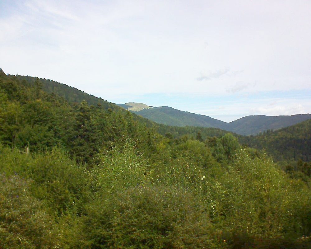 Le petit ballon vu depuis le Domaine Langmatt à Murbach le 22.09.2018 à 12:15 Le petit ballon (Alsace, Vosges) le 22.09.2018 à 12:15